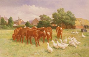 Cows and Ducks by Claude Cardon